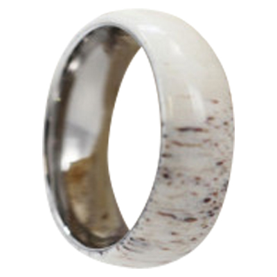 Mens Antler Wedding Rings