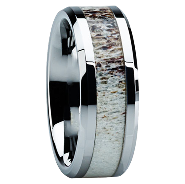 Mens wedding bands for outdoorsmen deals
