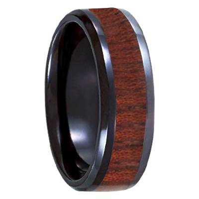 Wood Inlay Rings - One of the Hottest Categories of Mens Wedding Rings on the Market