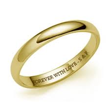 Mens Wedding Rings – Personalized Engraving